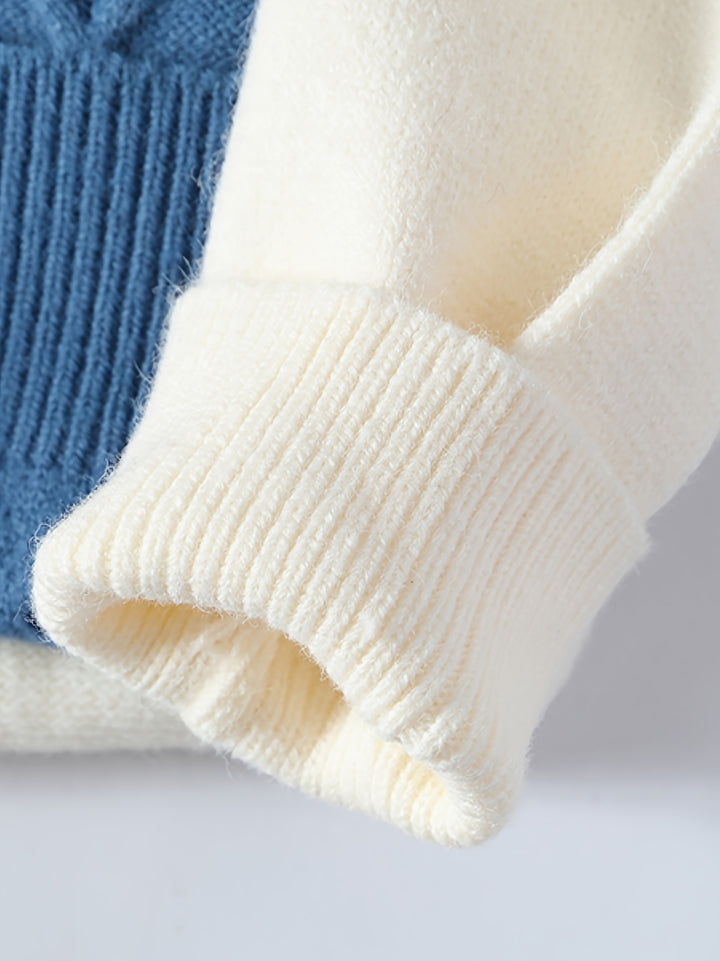 Tristan | Color-Block Knit Sweater