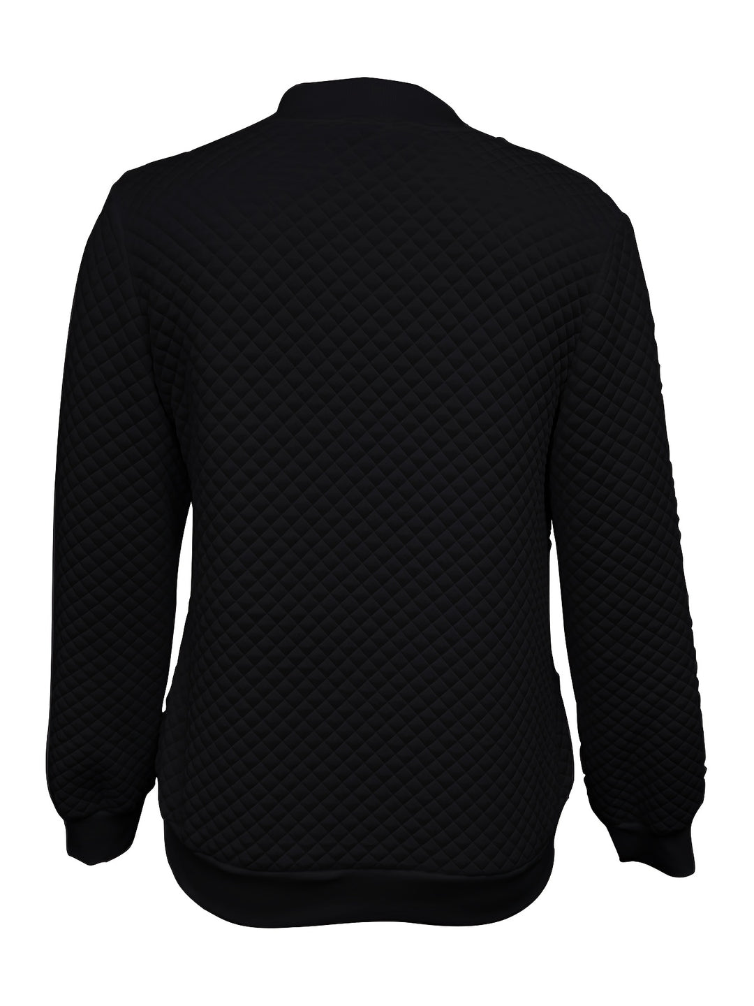 Carolyn | Quilted-Texture Baseball Jacket