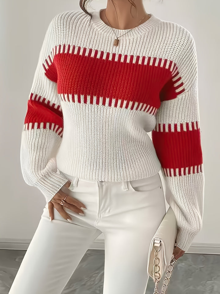 Adelaide | Colour-Block Striped Sweater
