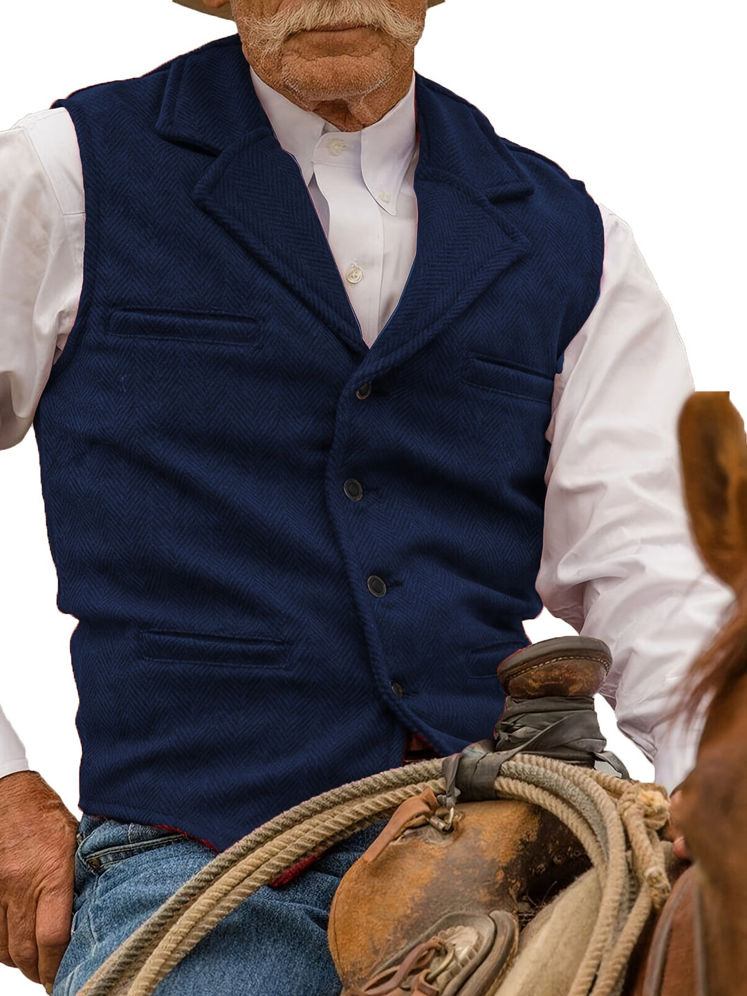 Colton | Heritage Herringbone Vest