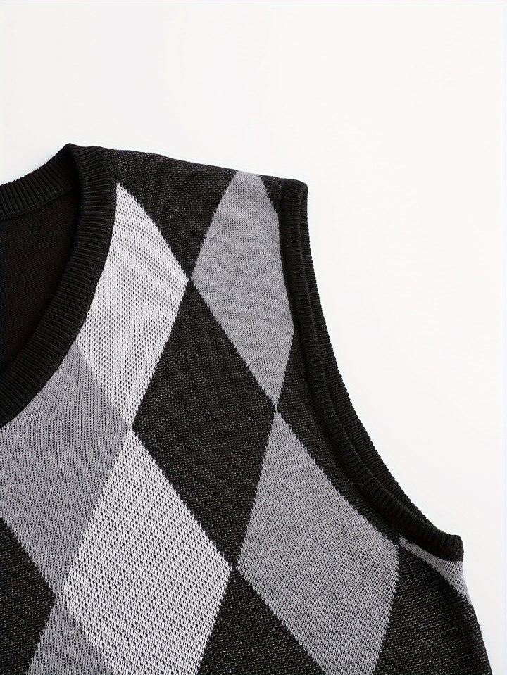 Chandler | Classic Argyle Sweater Vest