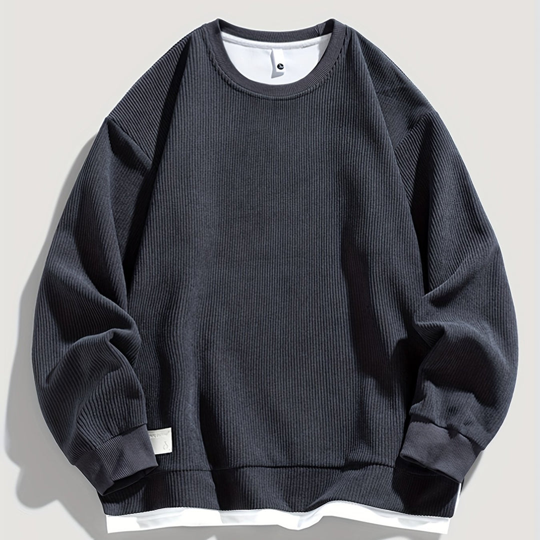 Harvey | Layered Crewneck Sweatshirt