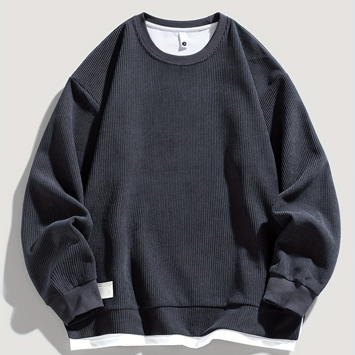 Harvey | Layered Crewneck Sweatshirt
