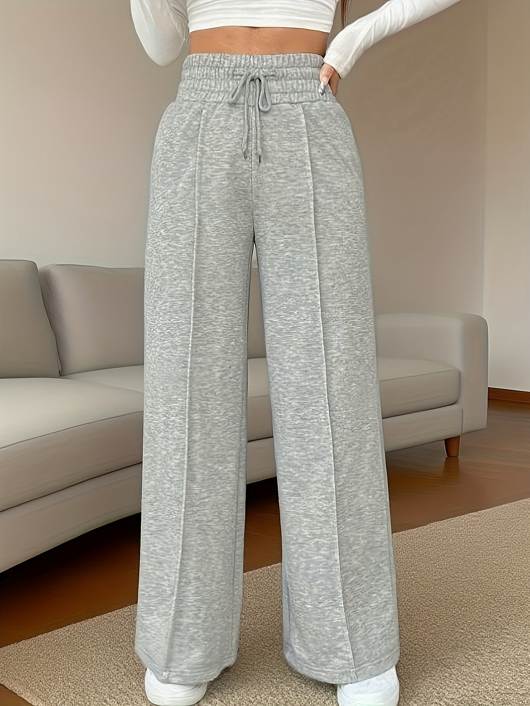 Rebecca | Cozy High-Waisted Wide-Leg Pants