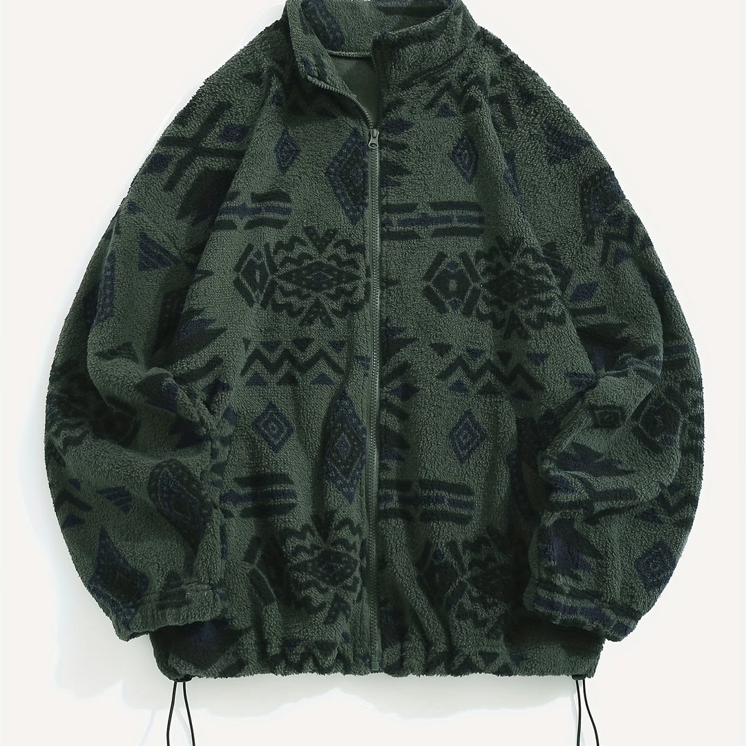Carmen | Patterned Zip-Up Jacket
