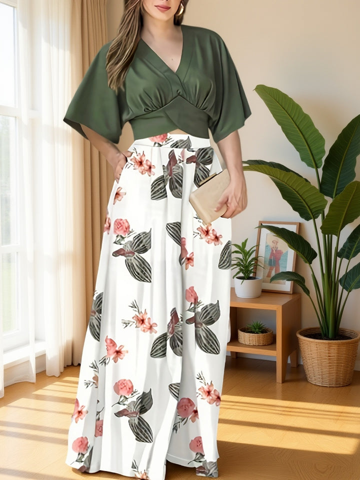 Valeria | Elegant Floral Two-Piece Set