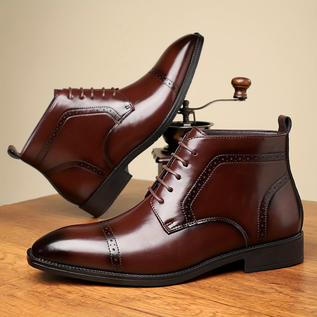Everly | Refined Cap-Toe Ankle Boots