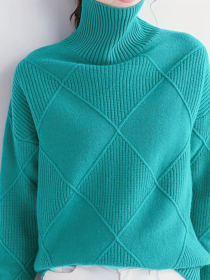 Maeve | Textured Turtleneck Sweater