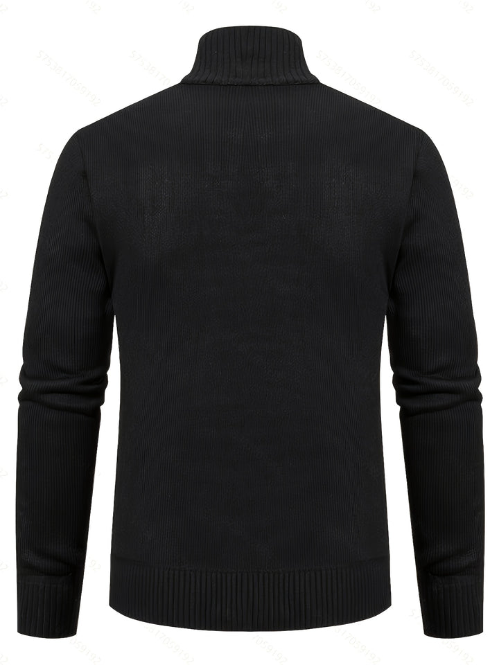 Walter | Textured Full-Zip Cardigan