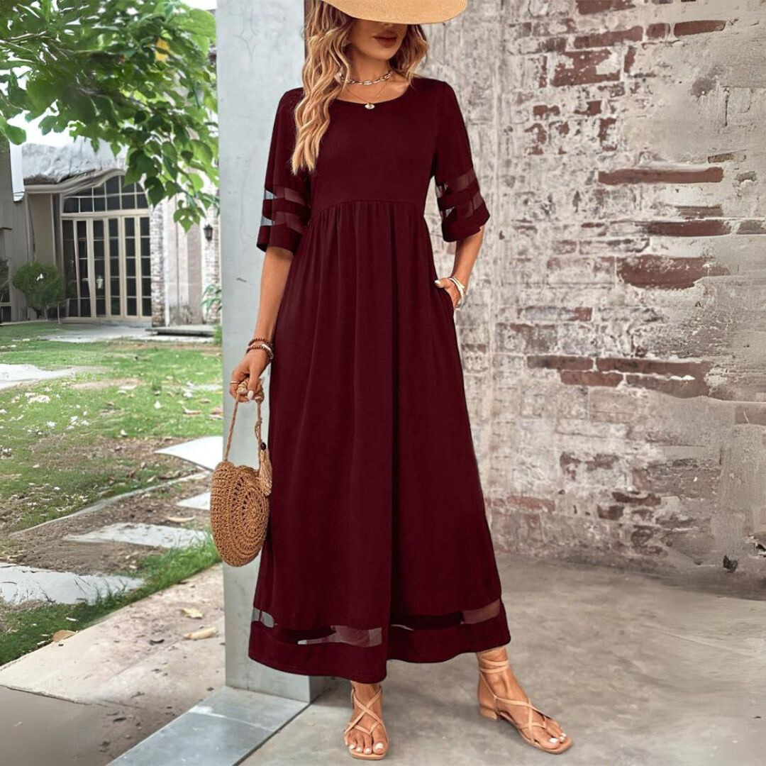 Aubrey | Elegant Tummy-Smoothing Midi Dress