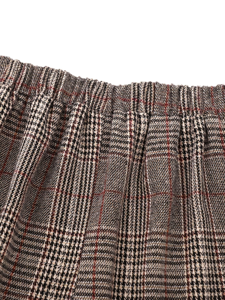 Matilda | Wide-Leg Plaid Trousers