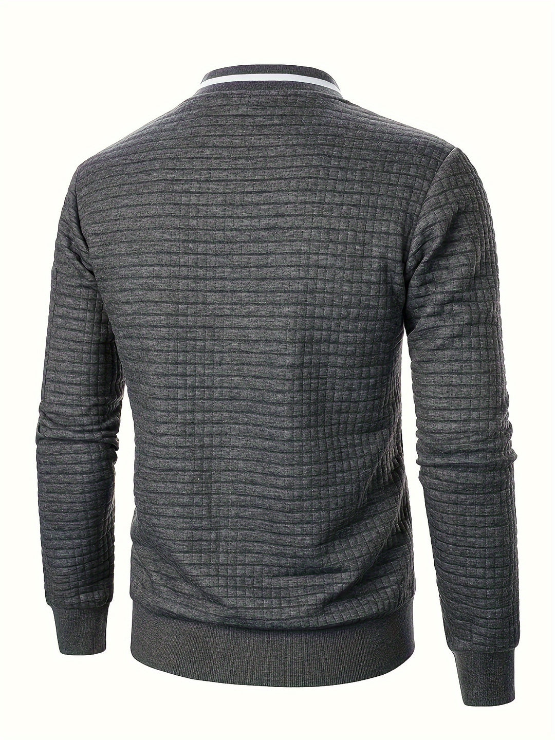 Raymond | Textured Zip-Up Bomber Jacket