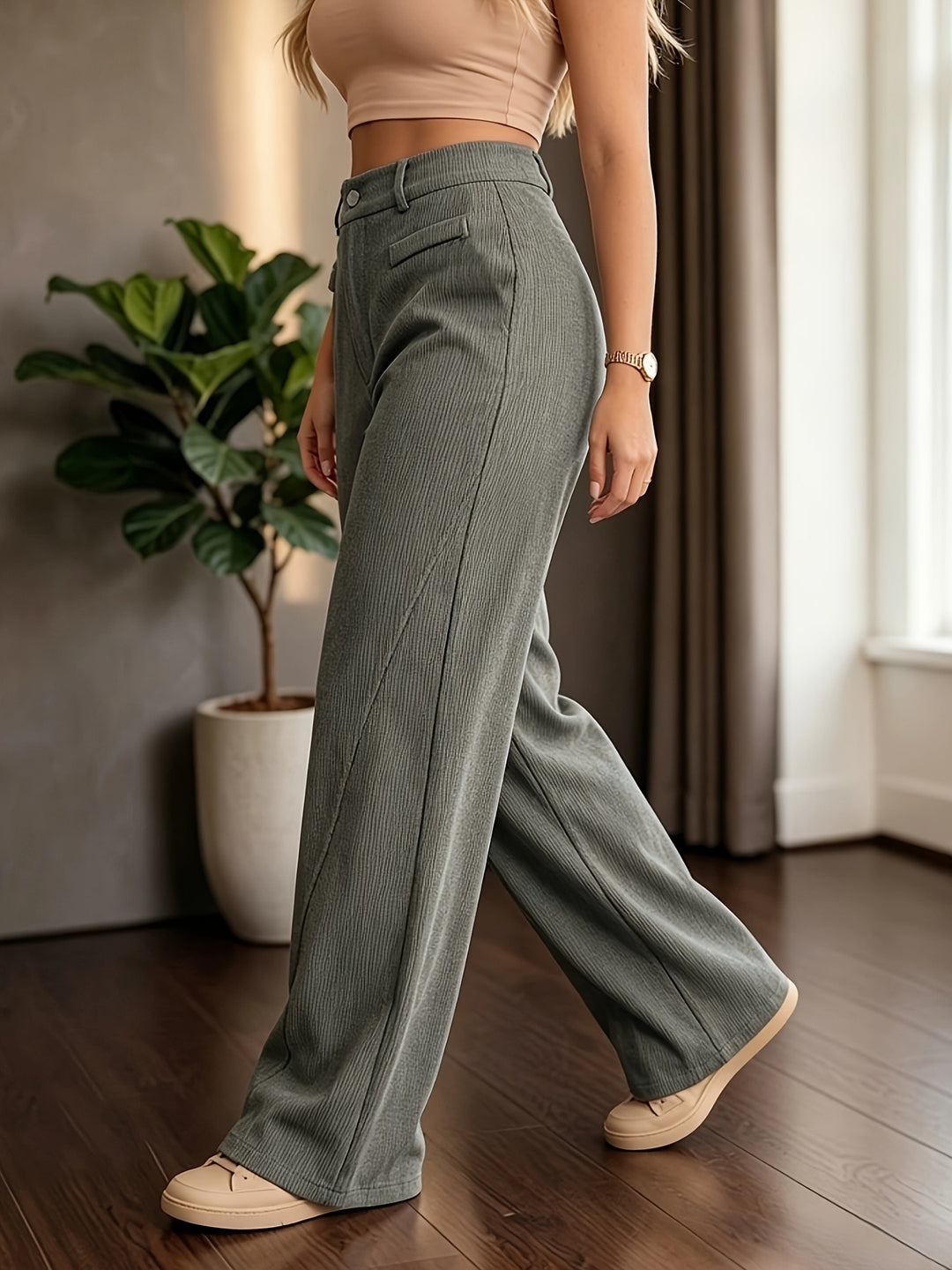 Beatrix | High-Waist Wide-Leg Trousers