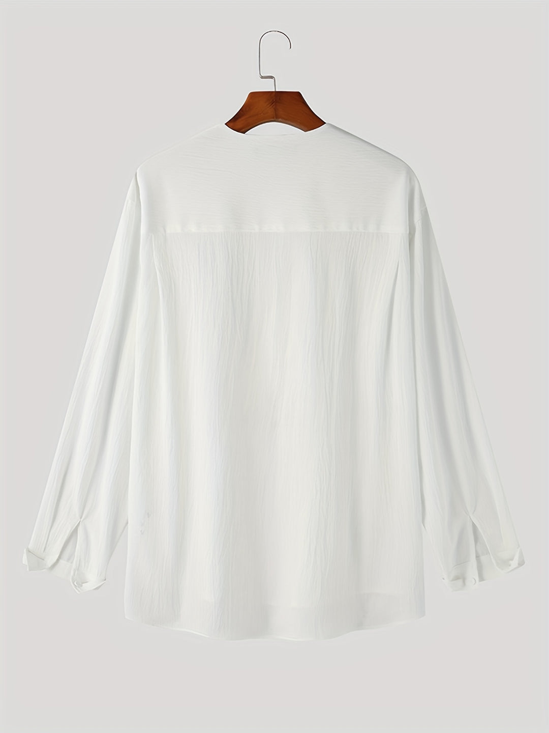 Franklin | Collarless V-Neck Shirt