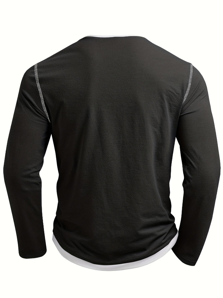 Nathan | Refined Notch-Neck Henley Shirt