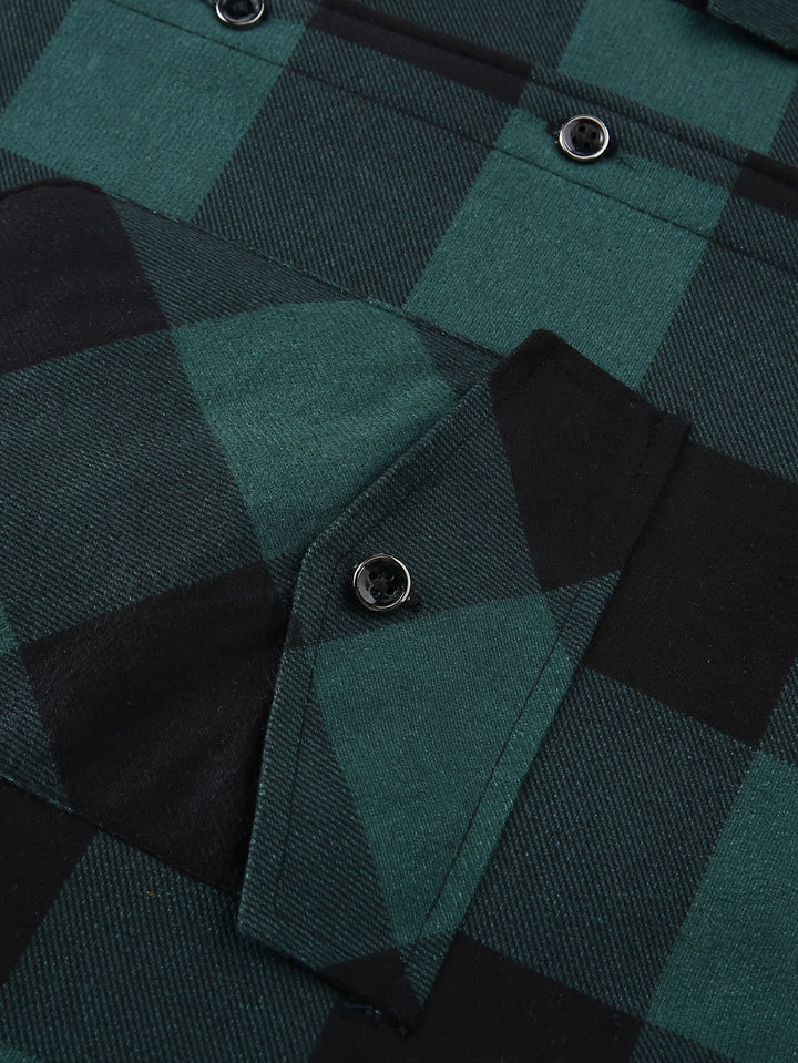 Desmond | Hooded Check Shirt Jacket