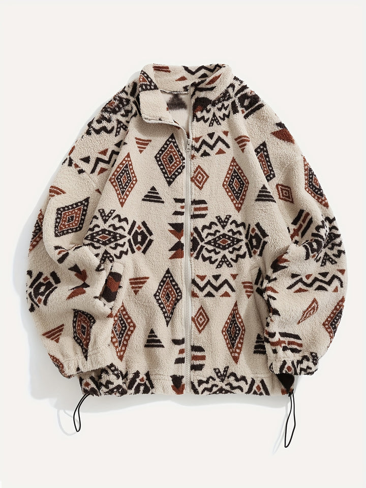 Carmen | Patterned Zip-Up Jacket