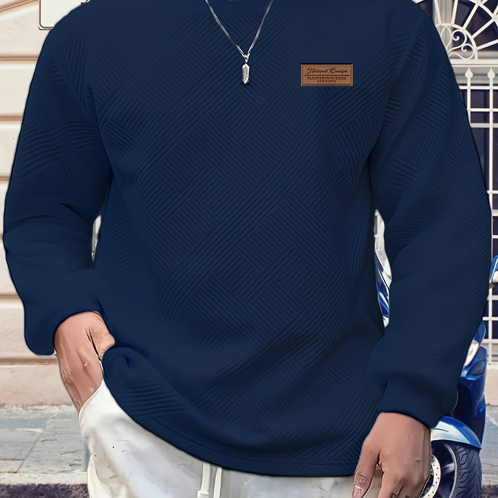 Elias | Textured Crew Neck Sweatshirt