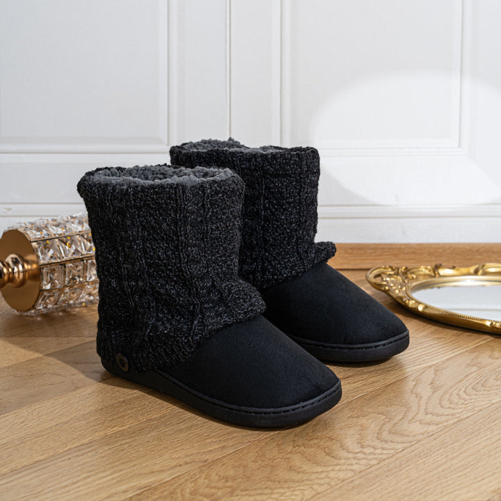 Maisie | Cozy Knit-Cuff Boots