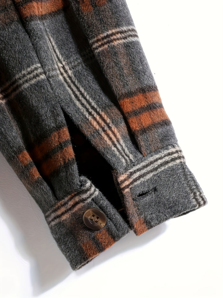 Hollis | Christmas Plaid Hooded Jacket