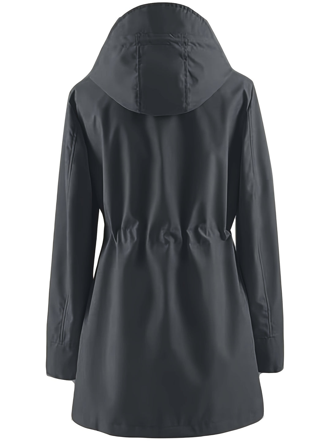 Joyce | Hooded Drawstring Rain Jacket