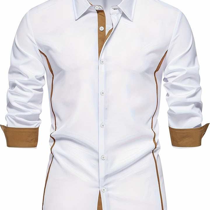 Graham | Contrast-Trim Slim Shirt