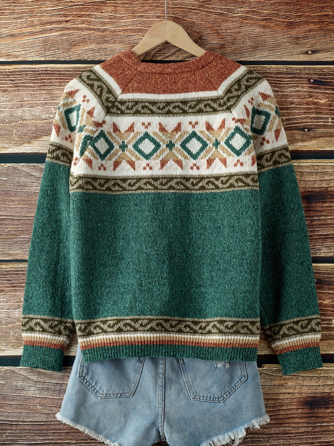 Harlow | Patterned Button-Front Cardigan