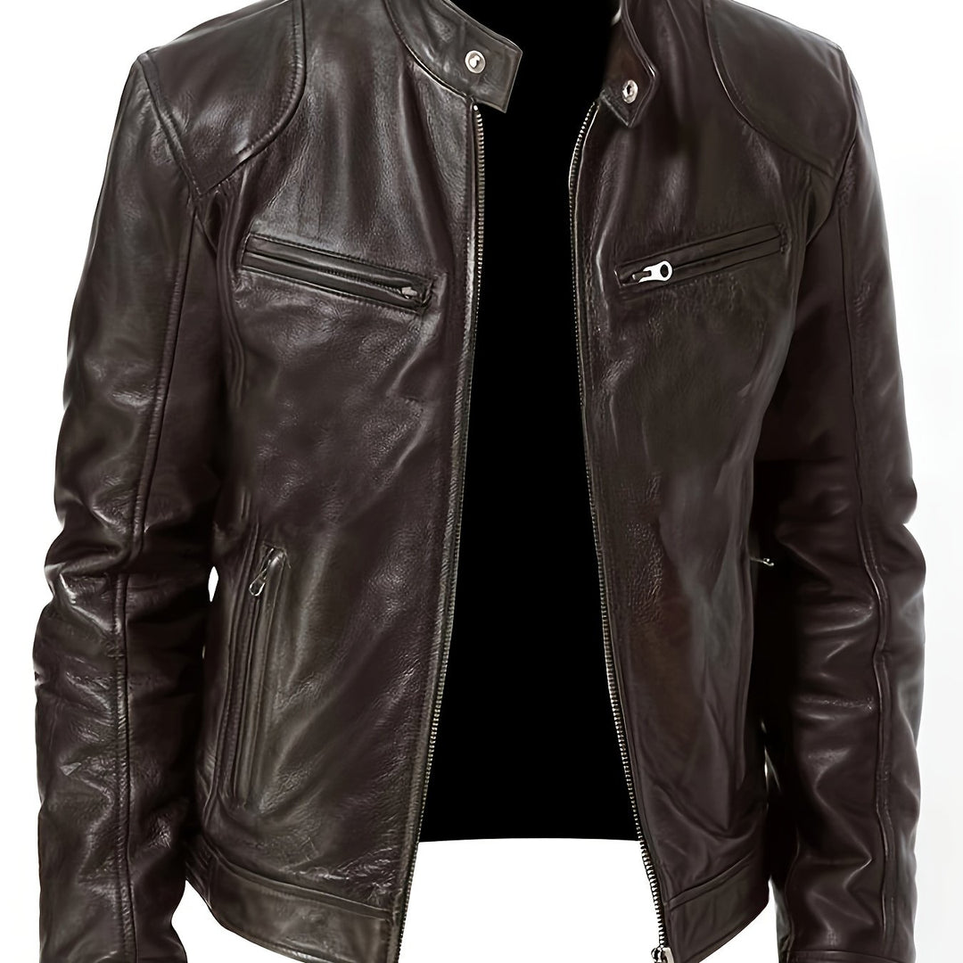 Bryson | Stand-Collar Moto Jacket