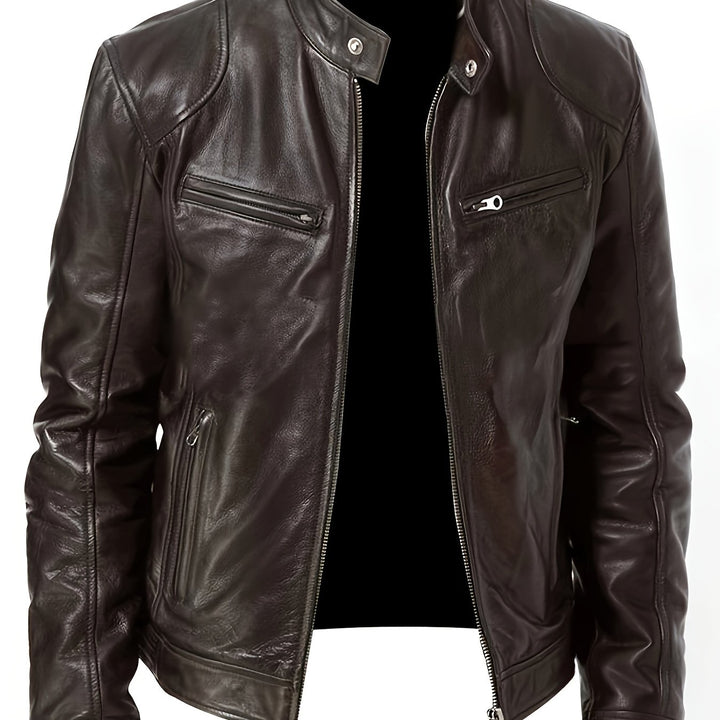 Bryson | Stand-Collar Moto Jacket