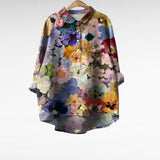 Tabitha | Classic Watercolor Floral Blouse