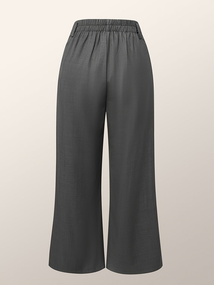 Lorraine | Wide-Leg Slit Trousers