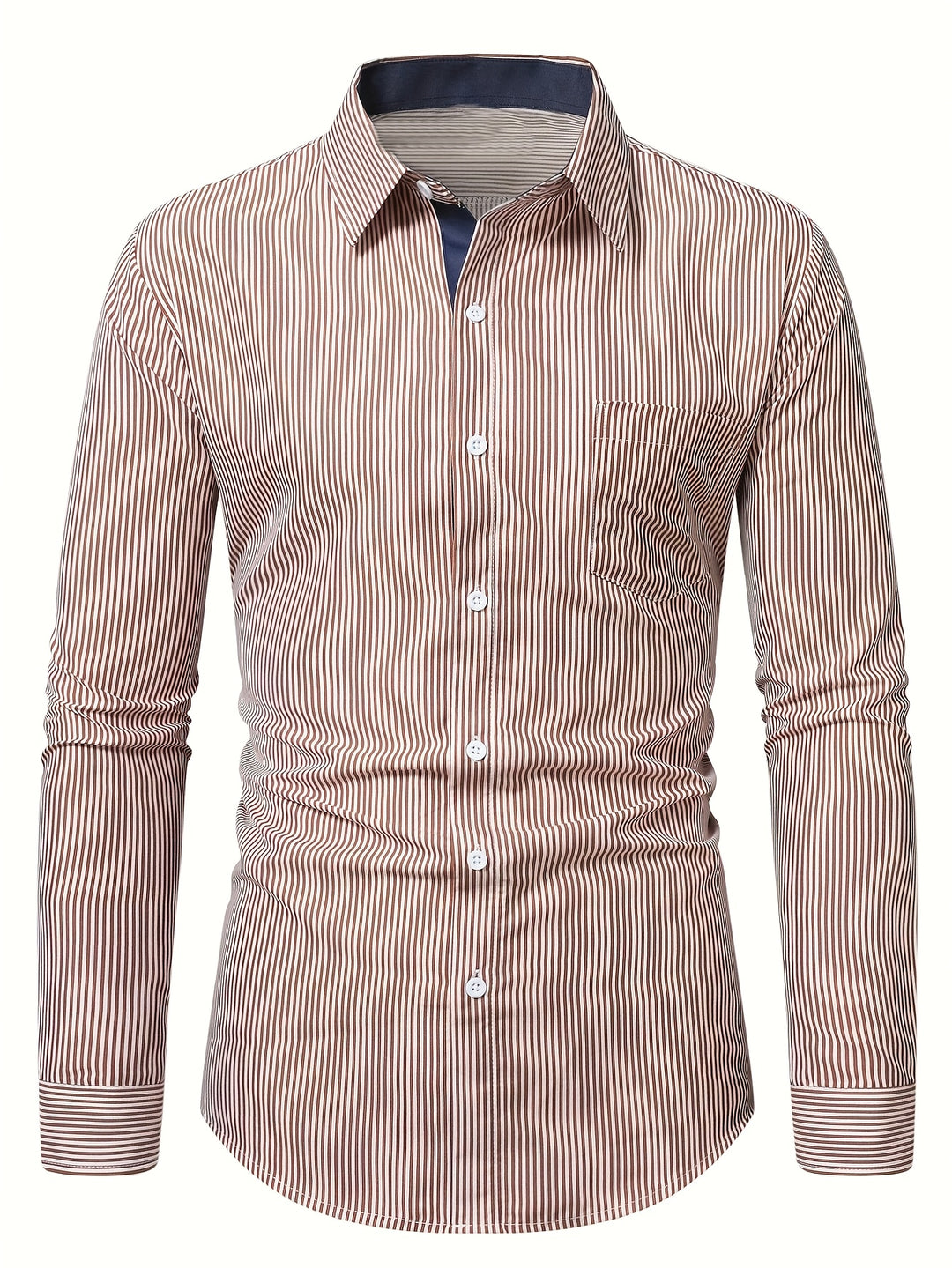 Desmond | Refined Striped Long Sleeve Shirt