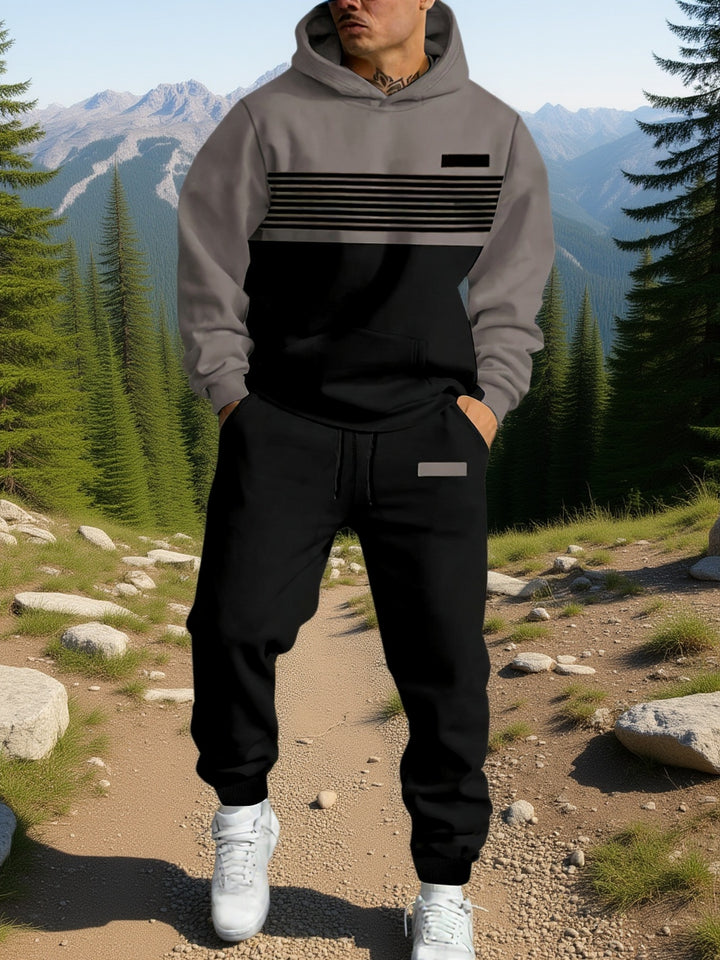Dominic | Color Block Hooded Sweatshirt