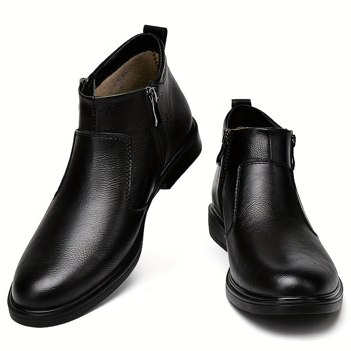 Marcus | Refined Zip-Up Ankle Boots