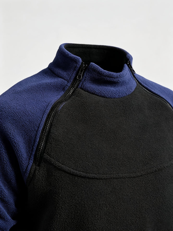 Nolan | Zip-Detail Mock-Neck Pullover
