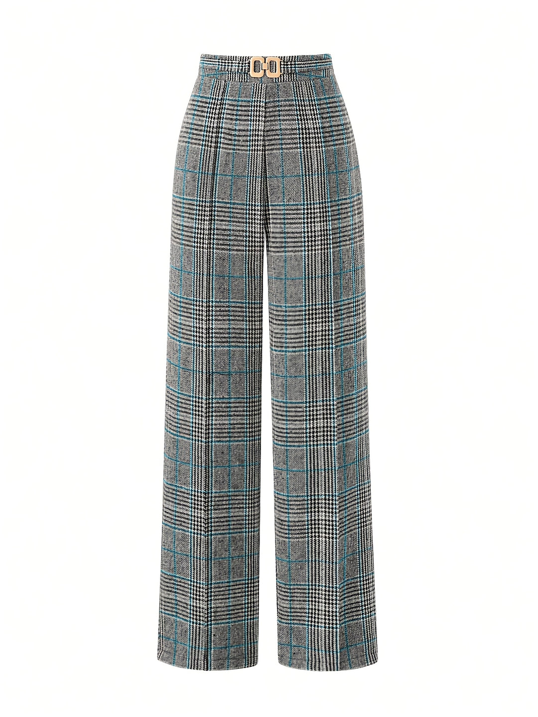Matilda | Wide-Leg Plaid Trousers