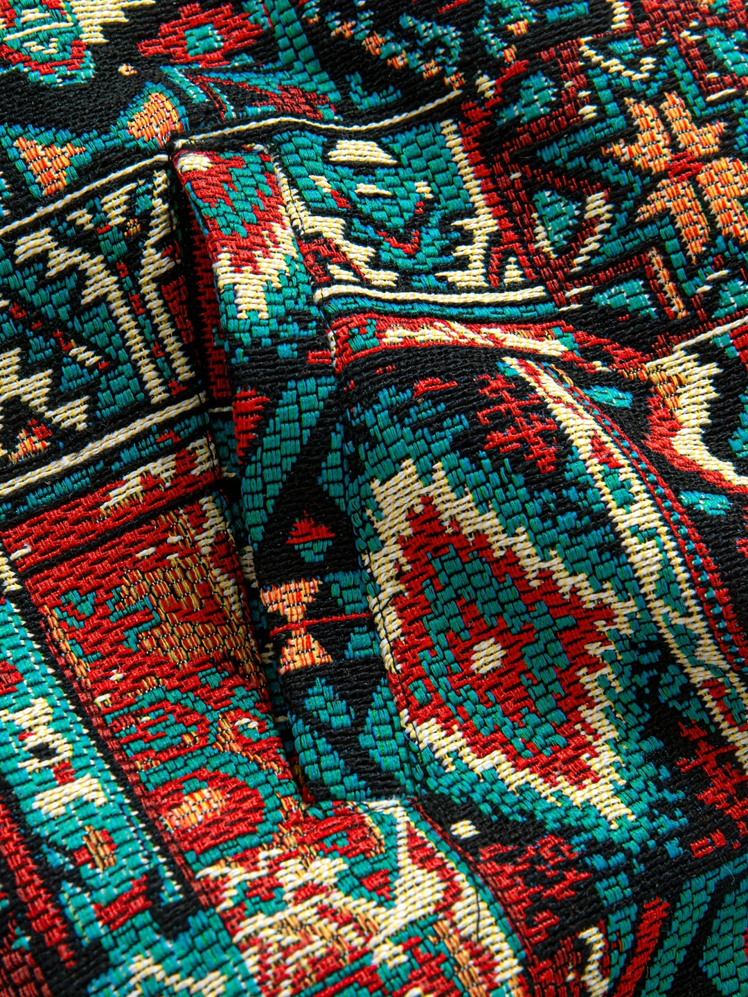 Bryson | Patterned Lapel Zip Jacket