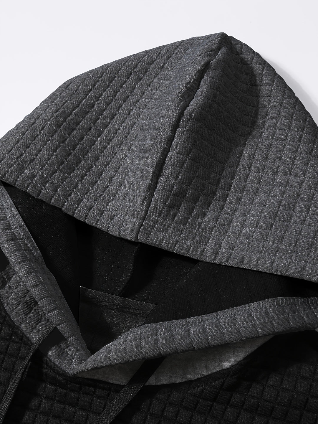 Hayes | Textured Colour-Block Hoodie