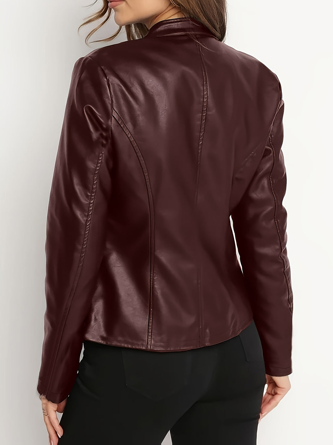 Vivian | Zip-Front Biker Jacket