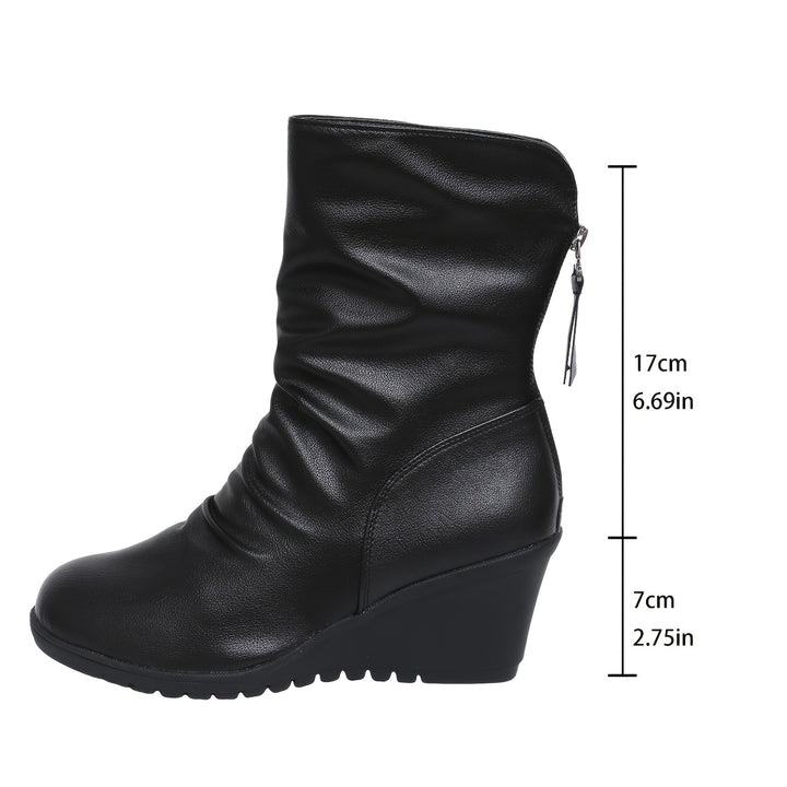 Verity | Sleek Wedge Mid-Calf Boots