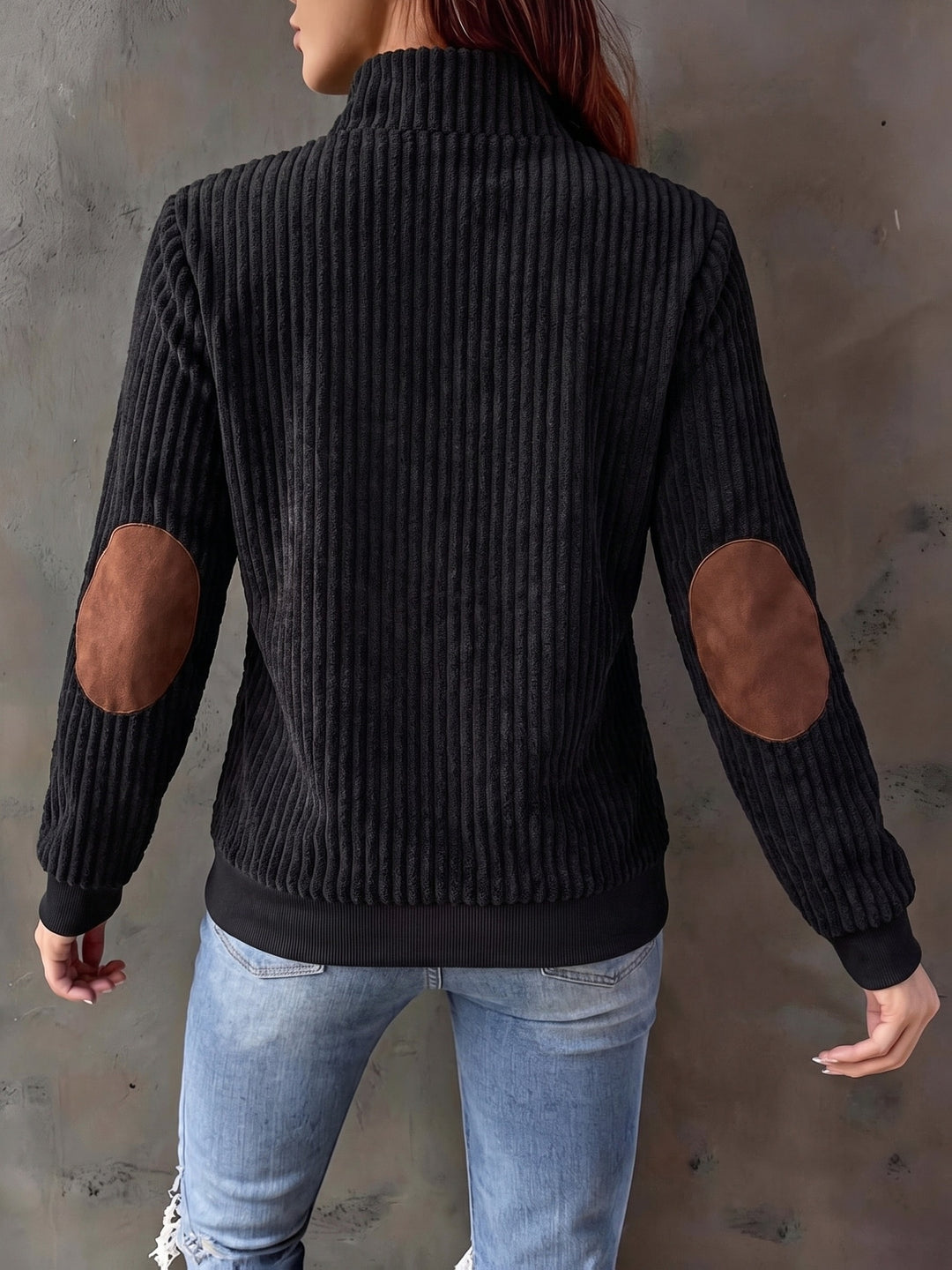 Lucinda | Ribbed Quarter-Zip Pullover