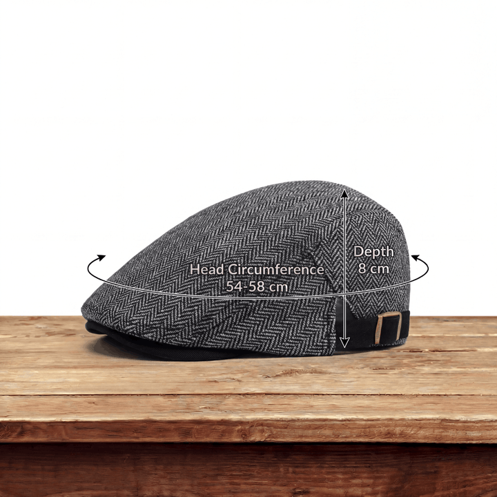 Adrian | Vintage Herringbone Driver Cap