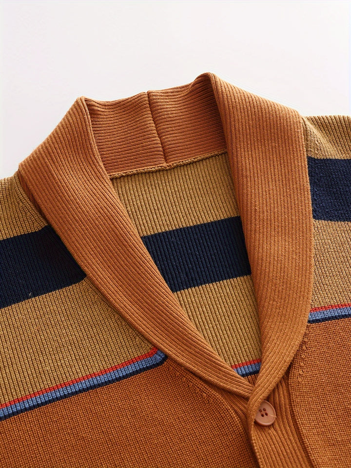 Rensley | Classic Striped Knit Cardigan