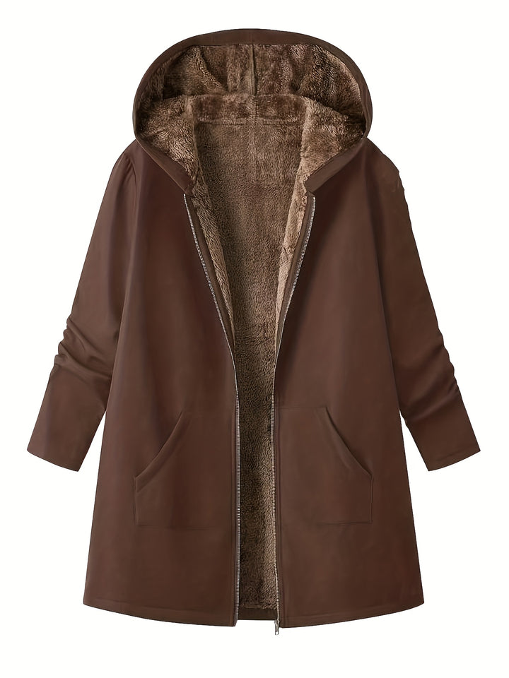 Lorna | Cozy Hooded Longline Coat