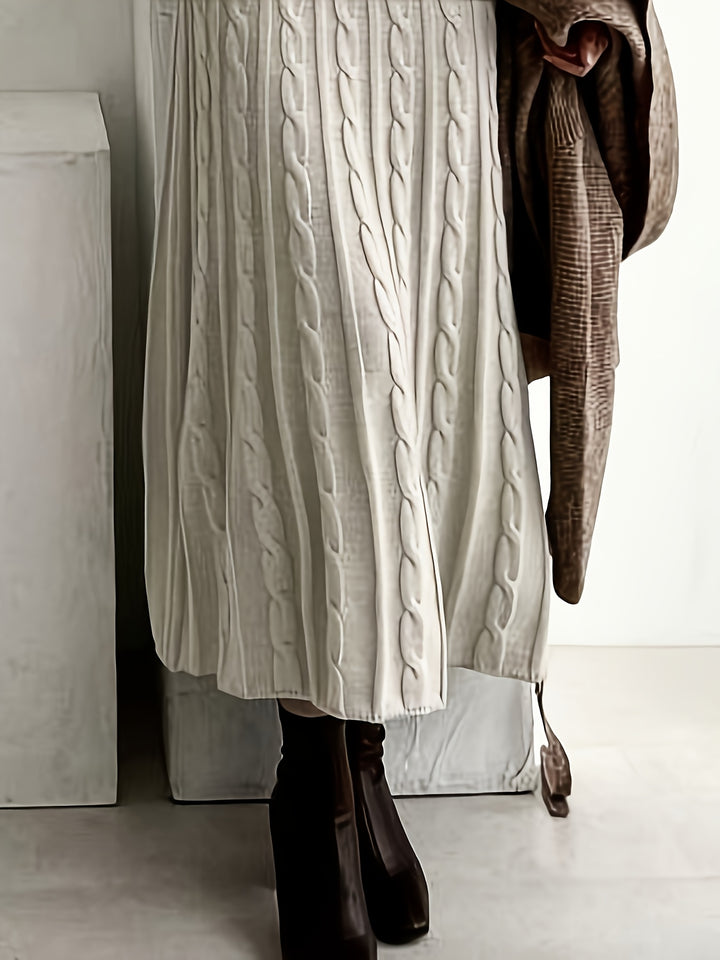 Lucinda | Cable-Knit Maxi Dress