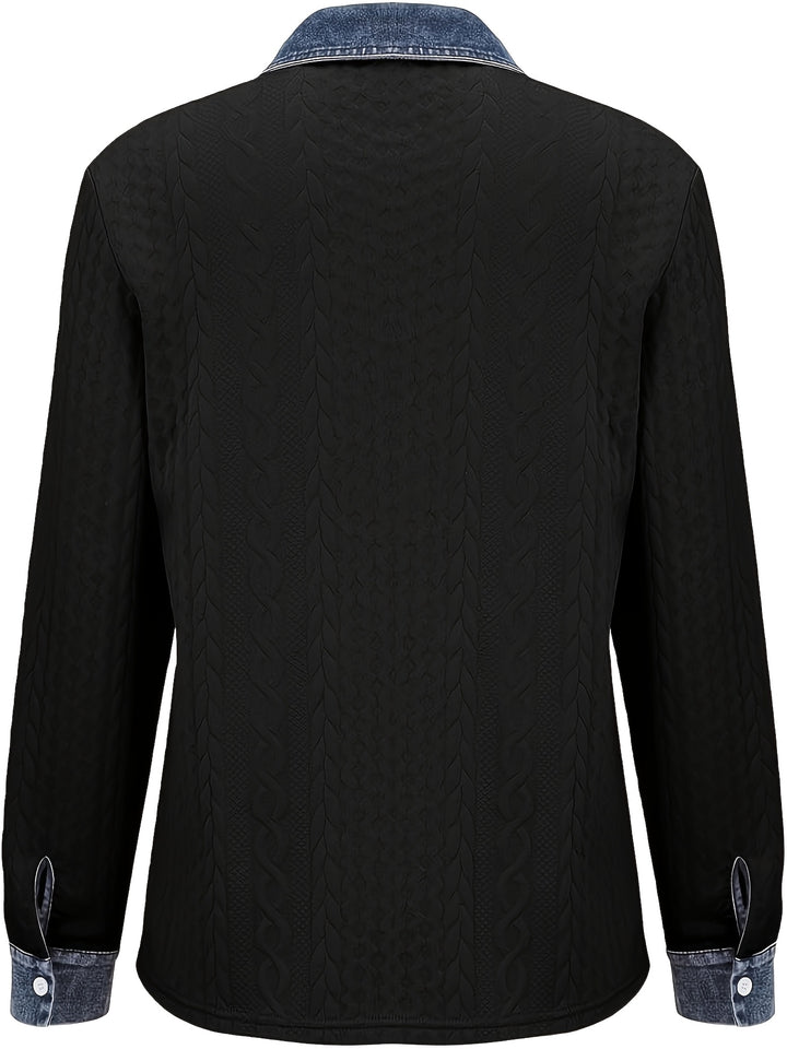 Greta | Textured Button-Up Shirt