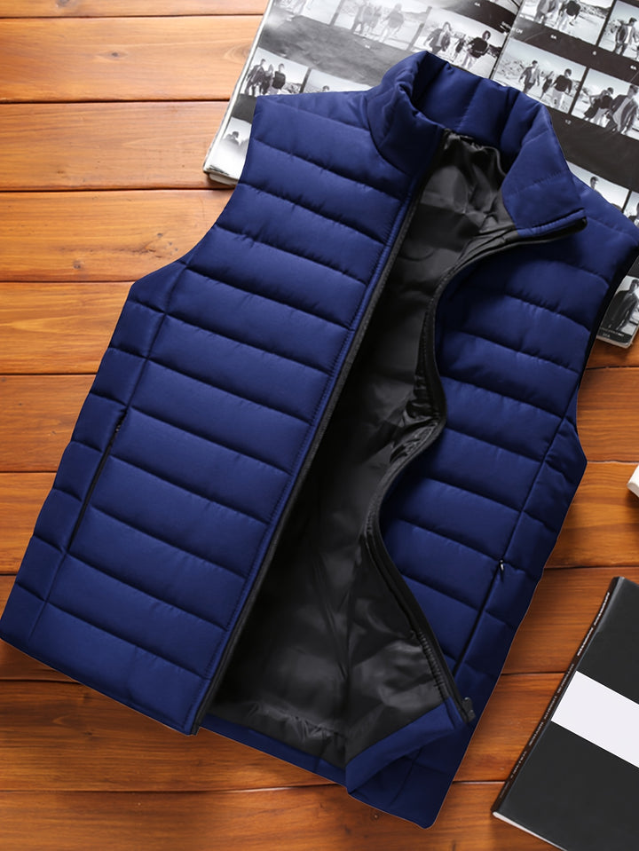 Donovan | Quilted Stand-Collar Vest