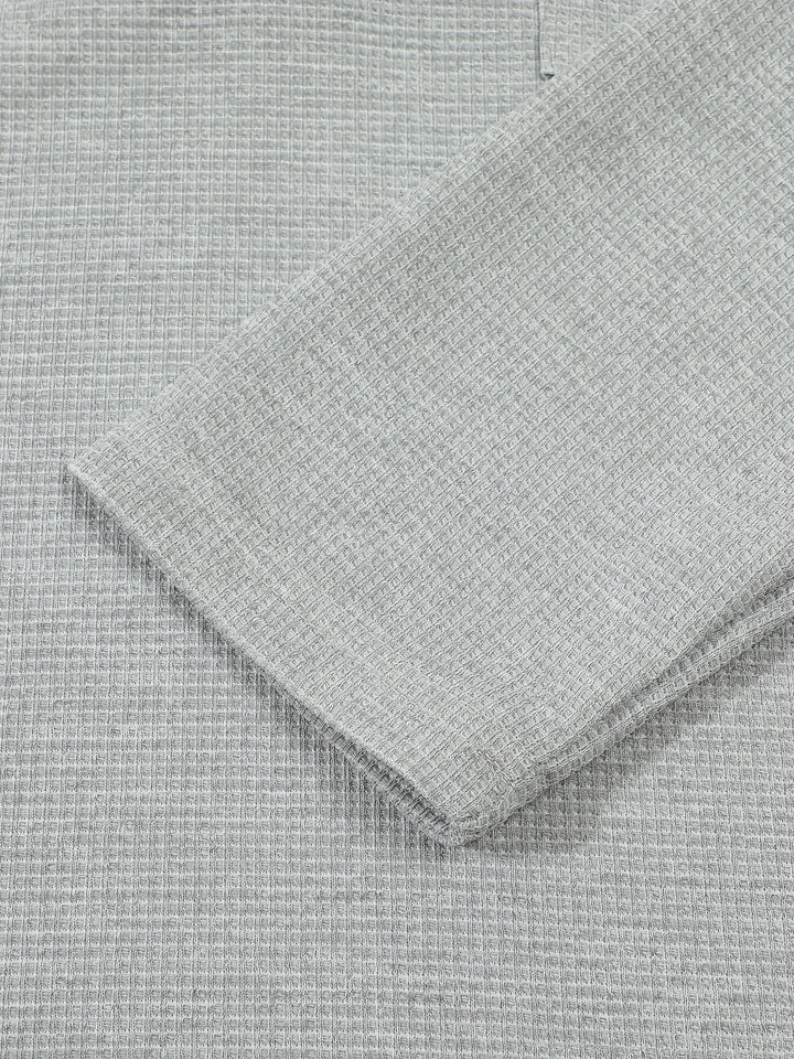 Jonathan | Textured Long Sleeve Henley Shirt