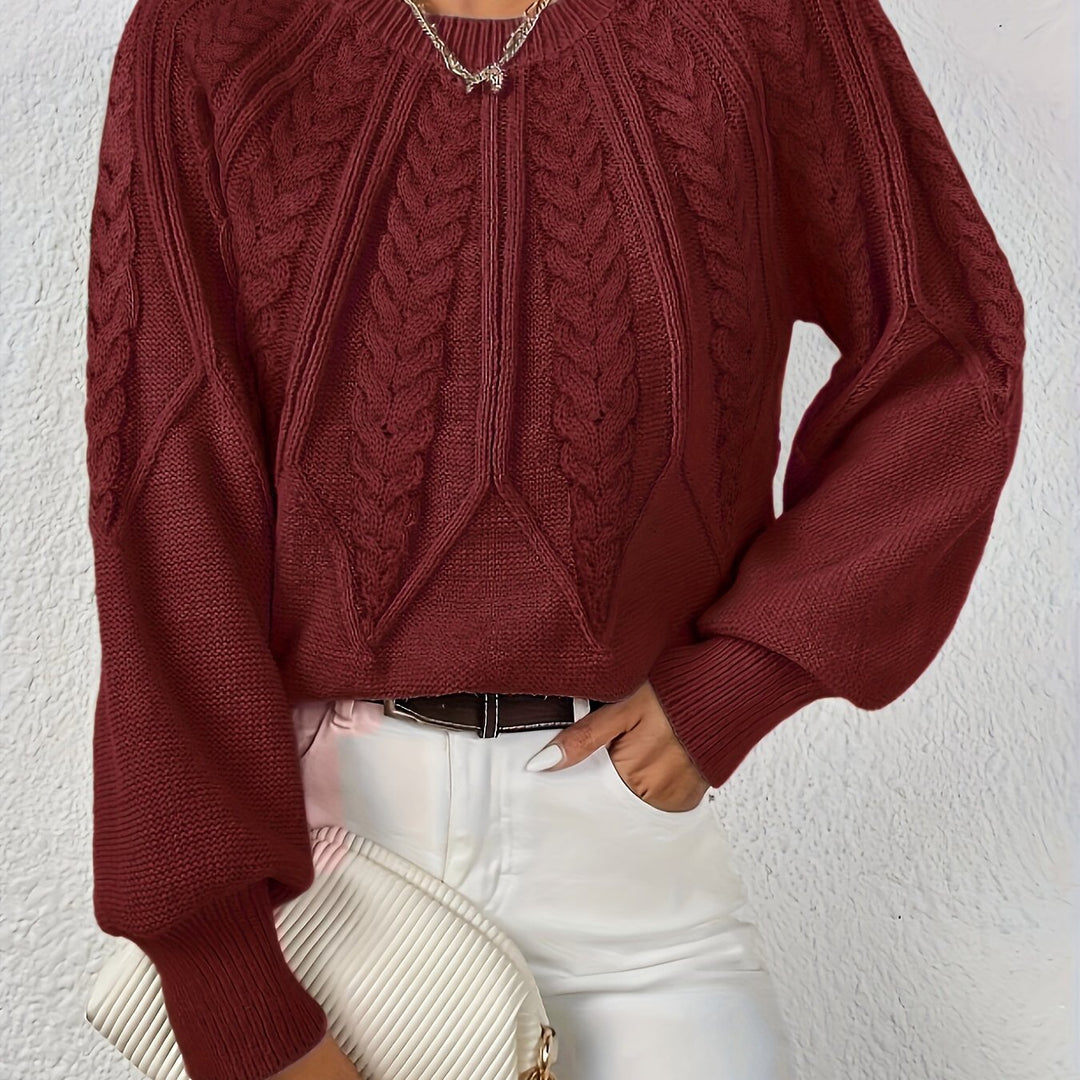 Eleanor | Relaxed Cable-Knit Sweater