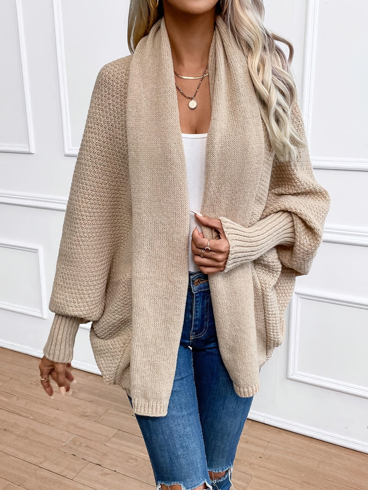 Nora | Relaxed Batwing Open-Front Cardigan